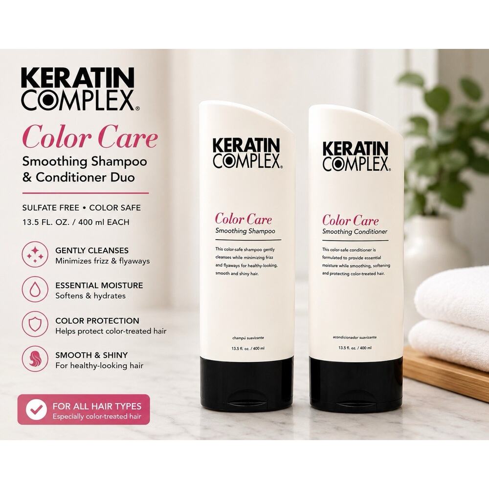 Keratin Complex Color Care Smoothing Shampoo & Conditioner Duo 13.5oz